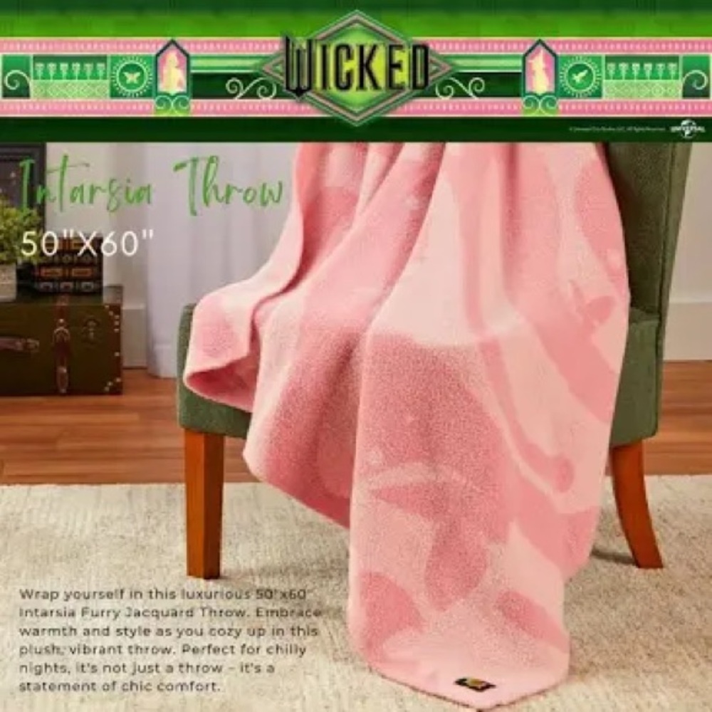 Sold Out Wicked Intarsia Throw Blanket Target NWT